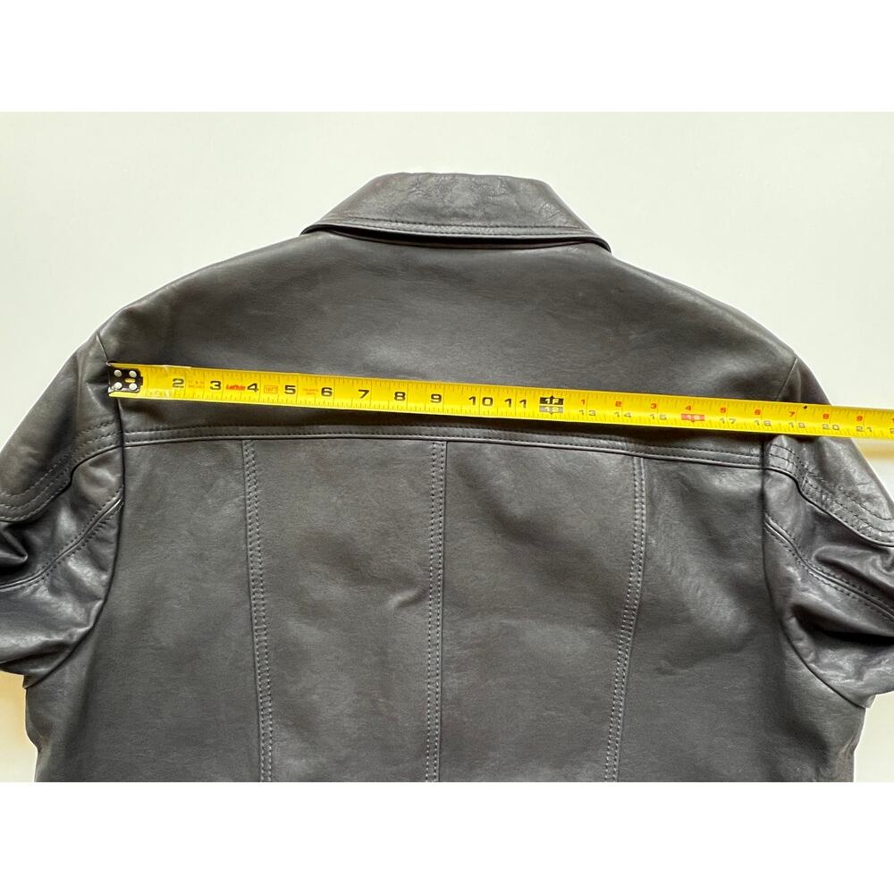 Coach Men's Leather Biker Moto Jacket Navy Size 54/XL NWT $1300 - Picture 14 of 16